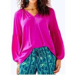 Lilly Pulitzer Charleigh blouse, sz XL. Gorgeous!